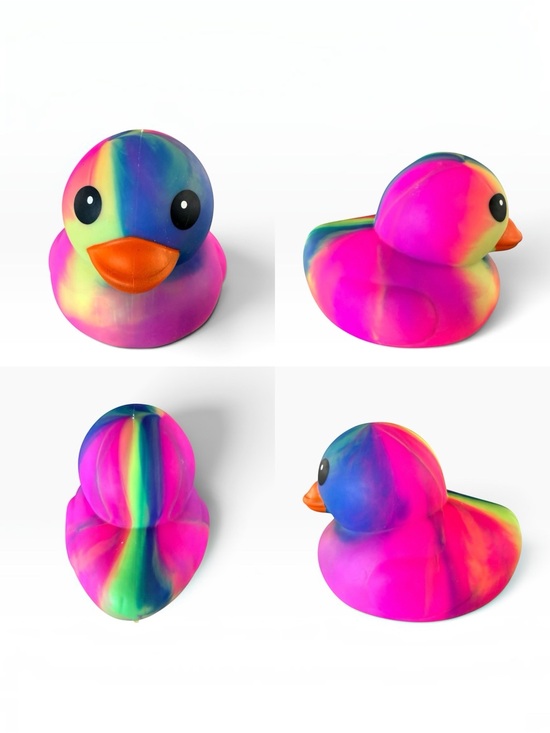 Sunny Days Other - NWT Sunny Days Jumbo Squeezy Duck - Tie-Dye Pink/Rainbow